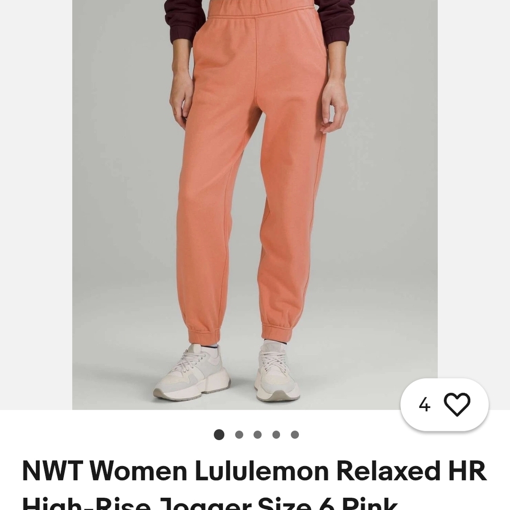 lululemon athletica Women's Relaxed High-Rise Jogger - Pink